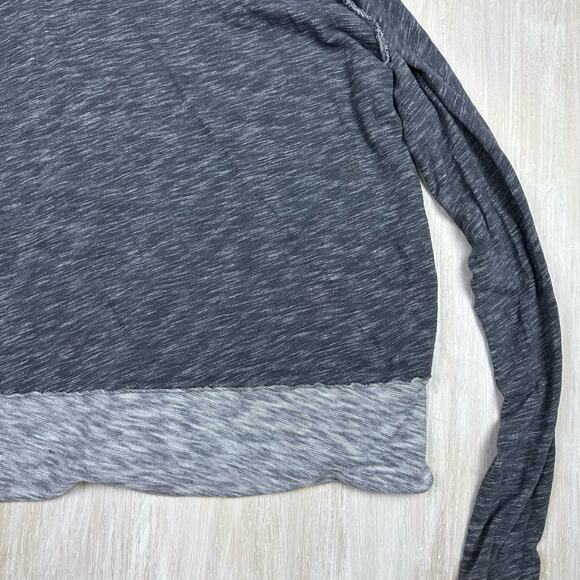 Free People Beach Heather Gray Cocoon Funnel Cowl Neck Long Sleeve Two Body M/L - Picture 9 of 14